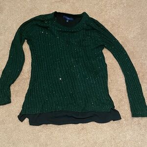 Apt. 9 Shimmering Dark Green Sweater